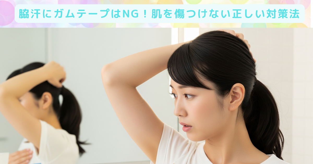 脇汗 ガムテープ